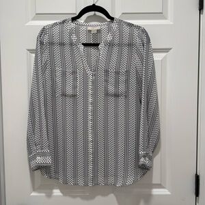 LOFT Polka Dot Popover Top